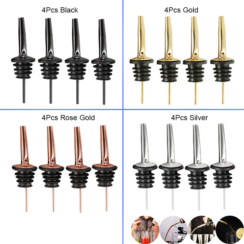 Wine Aerator Pour - Versatori per liquori nero/oro rosa/argento da