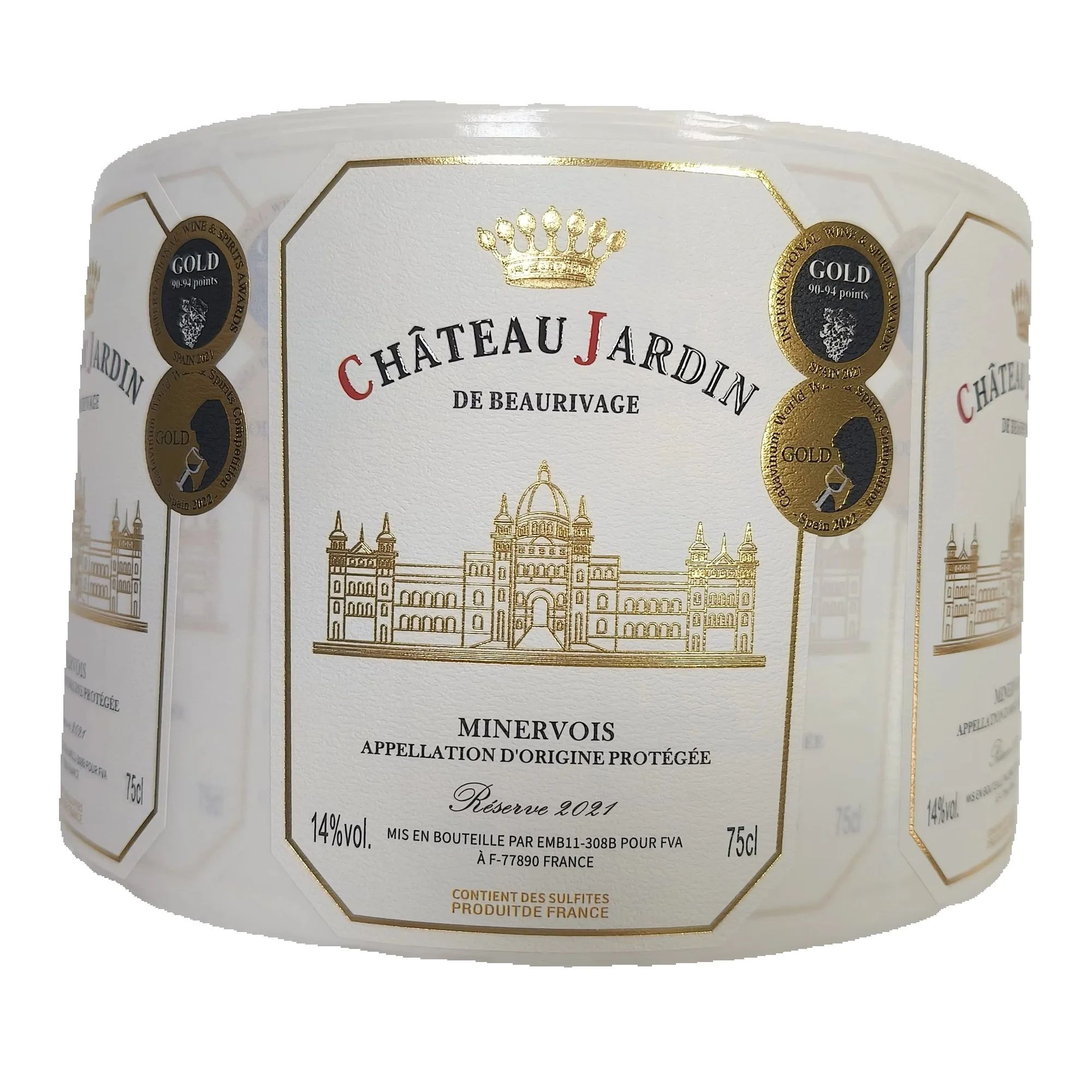 Whisky Beer And Wine - Etichette Adesive Personalizzate con Logo, in