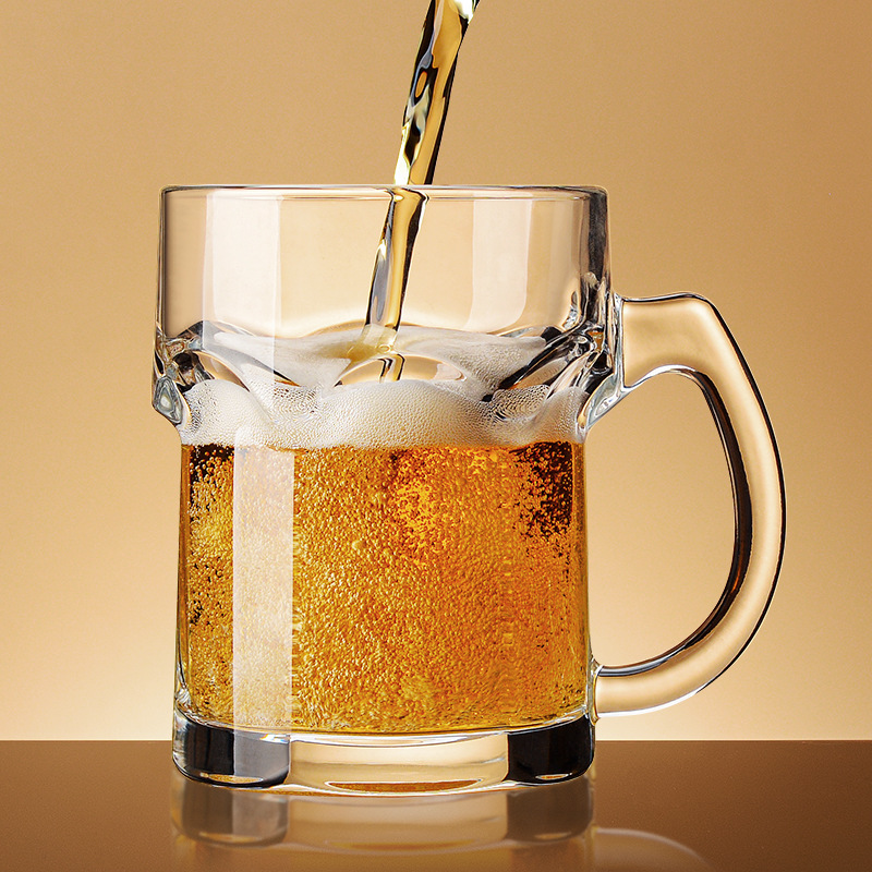 Wine Draft Beer - Boccale da birra domestico con manico,