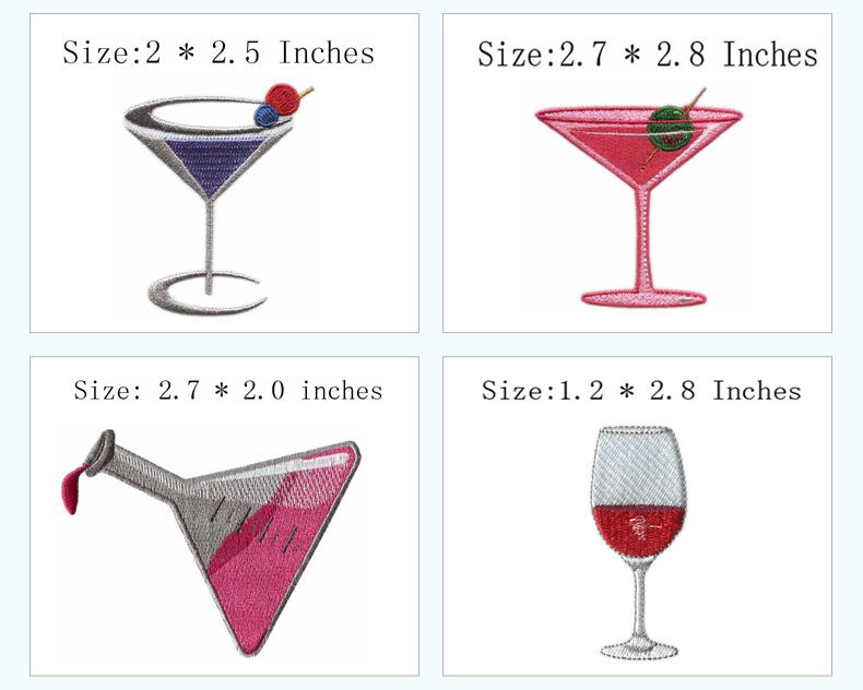 Toppe ricamate termoadesive a  - Wine Beer Hat recensione e prezzo